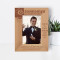 Thank You For Being My Groomsman On My Wedding Day Personalized Wooden Frame 4" x 6" Brown (Vertical)