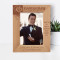 Thank You For Being My Groomsman On My Wedding Day Personalized Wooden Frame 5" x 7" Brown (Vertical)