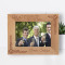 Groomsman Personalized Wooden Frame-7" x 5" Brown Horizontal