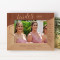 Side By Side Or Miles Apart We Are Sisters Connected By The Heart Personalized Wooden Frame-7" x 5" Brown Horizontal