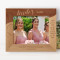 Side By Side Or Miles Apart We Are Sisters Connected By The Heart Personalized Wooden Frame-10" x 8" Brown Horizontal