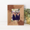 Bridesmaid Personalized Wooden Frame 3" x 5" Brown (Vertical)
