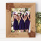 Bridesmaid Personalized Wooden Frame 8" x 10" Brown (Vertical)