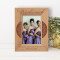 Bridesmaid Personalized Wooden Frame 4" x 6" Brown (Vertical)