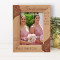 Bridemaid For A Day But A Best Friend For Life Personalized Wooden Frame 5" x 7" Brown (Vertical)