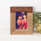 Friends Bring Happiness My Souad Brings The Wine Personalized Wooden Frame 3" x 5" Brown (Vertical)