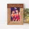 Friends Bring Happiness My Souad Brings The Wine Personalized Wooden Frame 4" x 6" Brown (Vertical)
