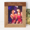 Friends Bring Happiness My Souad Brings The Wine Personalized Wooden Frame 8" x 10" Brown (Vertical)