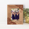 A Happy Bridesmaid Makes A happy Bride Personalized Wooden Frame 3" x 5" Brown (Vertical)