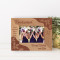 A Happy Bridesmaid Makes A happy Bride Personalized Wooden Frame-5" x 3 1/2" Brown Horizontal