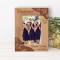 A Happy Bridesmaid Makes A happy Bride Personalized Wooden Frame 4" x 6" Brown (Vertical)