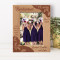 A Happy Bridesmaid Makes A happy Bride Personalized Wooden Frame 5" x 7" Brown (Vertical)