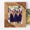A Happy Bridesmaid Makes A happy Bride Personalized Wooden Frame 8" x 10" Brown (Vertical)