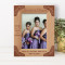 Friends Are The Family You Choose Personalized Wooden Frame 5" x 7" Brown (Vertical)
