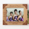 Friends Are The Family You Choose Personalized Wooden Frame-10" x 8" Brown Horizontal