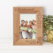 Good Friends Help You To Find Important Things Personalized Wooden Frame 4" x 6" Brown (Vertical)