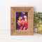 Good Friends Are Like Stars Personalized Wooden Frame 3" x 5" Brown (Vertical)