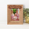 Friends Are The Family Choose Personalized Wooden Frame 3" x 5" Brown (Vertical)
