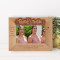 Friends Are The Family Choose Personalized Wooden Frame-6" x 4" Brown Horizontal