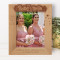 Friends Are The Family Choose Personalized Wooden Frame 8" x 10" Brown (Vertical)