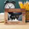 Football Team Personalized Wooden Frame-6" x 4" Brown Horizontal