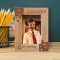 Lawyer Justice For All Personalized Wooden Frame 4" x 6" Brown (Vertical)
