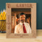 Lawyer All For Justice Personalized Wooden Frame 8" x 10" Brown (Vertical)