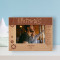 Happy Father's Day Personalized Wooden Frame-6" x 4" Brown Horizontal