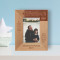 A Father Is The One Friend Upon Whom We Can Always Rely Personalized Wooden Frame 3" x 5" Brown (Vertical)