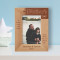 A Father Is The One Friend Upon Whom We Can Always Rely Personalized Wooden Frame 4" x 6" Brown (Vertical)