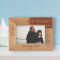 A Father Is The One Friend Upon Whom We Can Always Rely Personalized Wooden Frame-6" x 4" Brown Horizontal