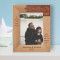 A Father Is The One Friend Upon Whom We Can Always Rely Personalized Wooden Frame 5" x 7" Brown (Vertical)