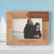 A Father Is The One Friend Upon Whom We Can Always Rely Personalized Wooden Frame-7" x 5" Brown Horizontal