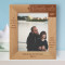 A Father Is The One Friend Upon Whom We Can Always Rely Personalized Wooden Frame 8" x 10" Brown (Vertical)