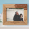 A Father Is The One Friend Upon Whom We Can Always Rely Personalized Wooden Frame-10" x 8" Brown Horizontal