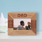 Best Dad Ever Personalized Wooden Frame-5" x 3 1/2" Brown Horizontal