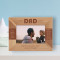 Best Dad Ever Personalized Wooden Frame-6" x 4" Brown Horizontal