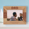 Best Dad Ever Personalized Wooden Frame-7" x 5" Brown Horizontal