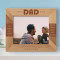 Best Dad Ever Personalized Wooden Frame-10" x 8" Brown Horizontal