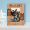 You Are My Hero Personalized Wooden Frame 4" x 6" Brown (Vertical)