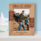 You Are My Hero Personalized Wooden Frame 5" x 7" Brown (Vertical)