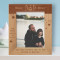 Best Dad Ever Some People Don't Believe I Heroes But They Haven't Met My Dad Personalized Wooden Frame 8" x 10" Brown (Vertical)