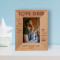 Love Dad A Happy Family Is A Reflection Of A Good Father And A Loving Husband Personalized Wooden Frame 3" x 5" Brown (Vertical)