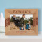 Happy Father's Day A Son's First Hero A Daughter's First Love Personalized Wooden Frame-7" x 5" Brown Horizontal