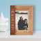 A Father Is Neither An Anchor To Hold Us Back Nor A Sail To Take Us There Personalized Wooden Frame 4" x 6" Brown (Vertical)