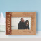 A Father Is Neither An Anchor To Hold Us Back Nor A Sail To Take Us There Personalized Wooden Frame-6" x 4" Brown Horizontal