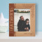 A Father Is Neither An Anchor To Hold Us Back Nor A Sail To Take Us There Personalized Wooden Frame 5" x 7" Brown (Vertical)