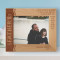 A Father Is Neither An Anchor To Hold Us Back Nor A Sail To Take Us There Personalized Wooden Frame-10" x 8" Brown Horizontal
