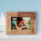 Happy Father's Day Personalized Wooden Frame-6" x 4" Brown Horizontal