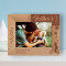 Happy Father's Day Personalized Wooden Frame-7" x 5" Brown Horizontal